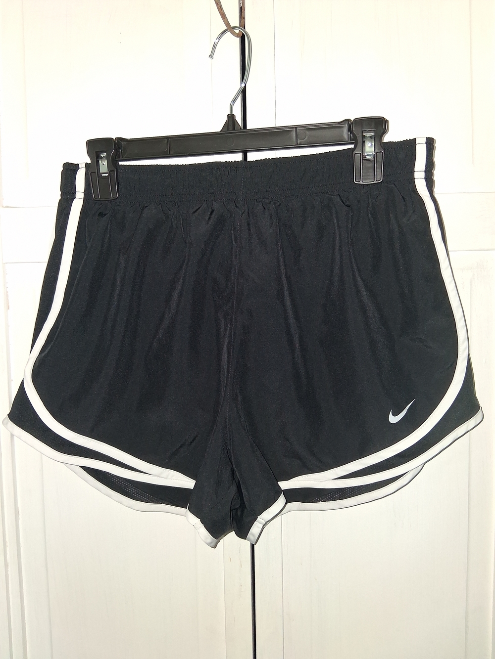 Nike Black Athletic Shorts with White Trim